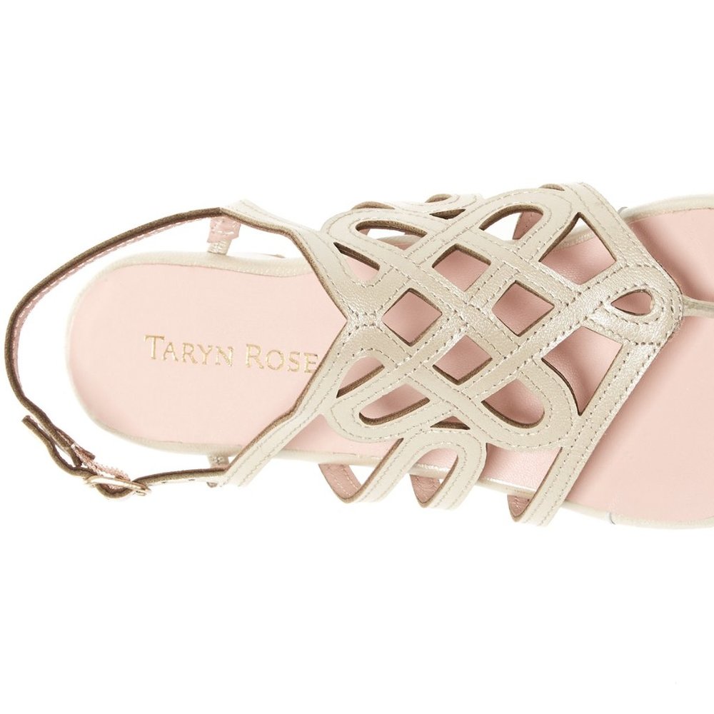 Taryn Rose NEW Sandals Slingback Strappy Wedge Comfort Shoe ALL Leather NIB 8.5 - Picture 5 of 10